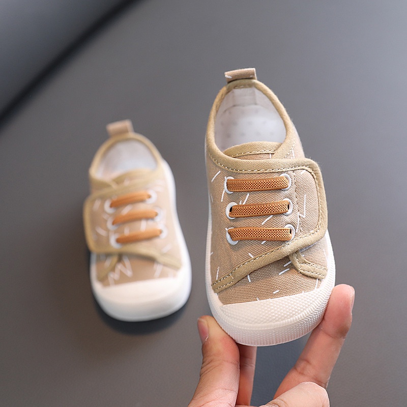 Giày thể thao quai dán sành điệu cho bé trai bé gái size 17-22