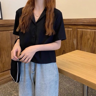 ÁO CROPTOP SƠ MI NHIỀU MÀU