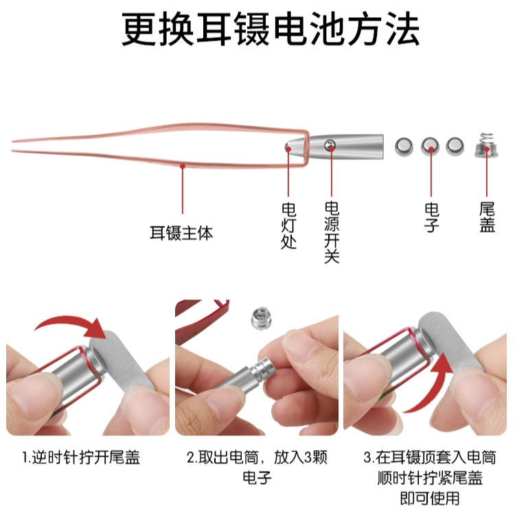 (Hàng Mới Về) Bộ 64 Dụng Cụ Lấy Ráy Tai Hình Cá Phát Sáng 64 Chất Lượng Cao 64