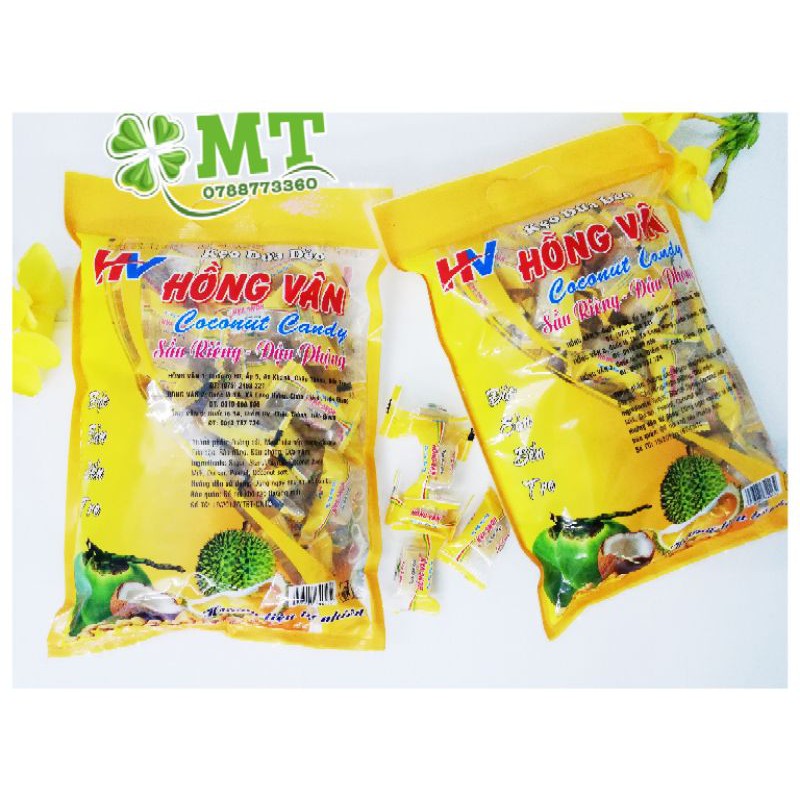 Kẹo dừa dẻo sầu riêng Hồng Vân 500g