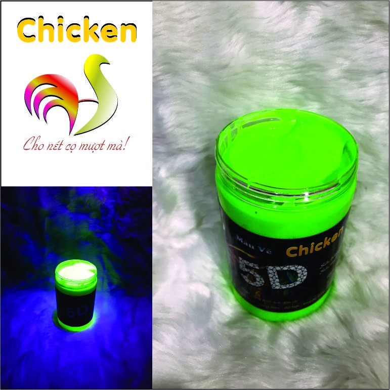 Đèn UV led 9 bóng Chicken 5D đèn pin phản quang tia cực tím nhỏ gọn hỗ trợ sơn phản quang phát sáng trong đêm tối