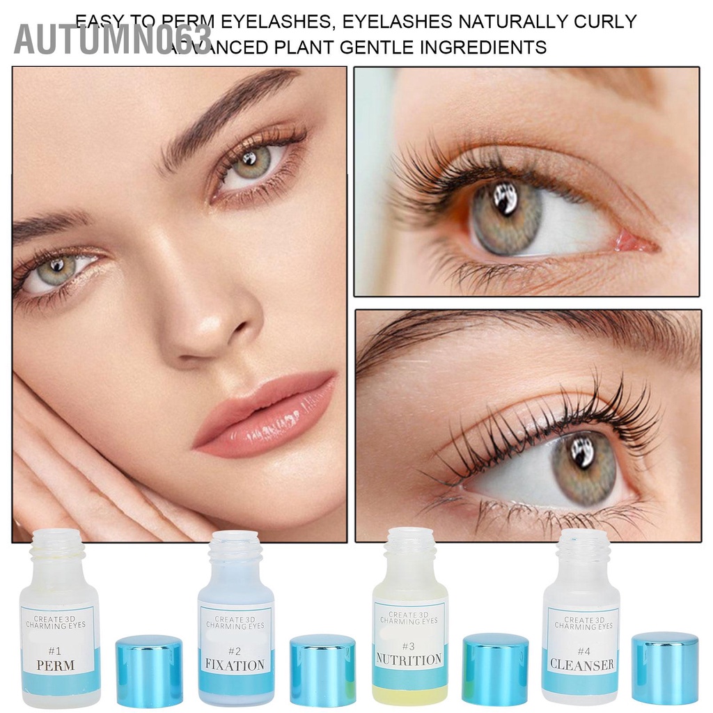 Bộ dụng cụ uốn mi chuyên nghiệp Perming Nutrition Fixation Liquid Tools Set Autumn063