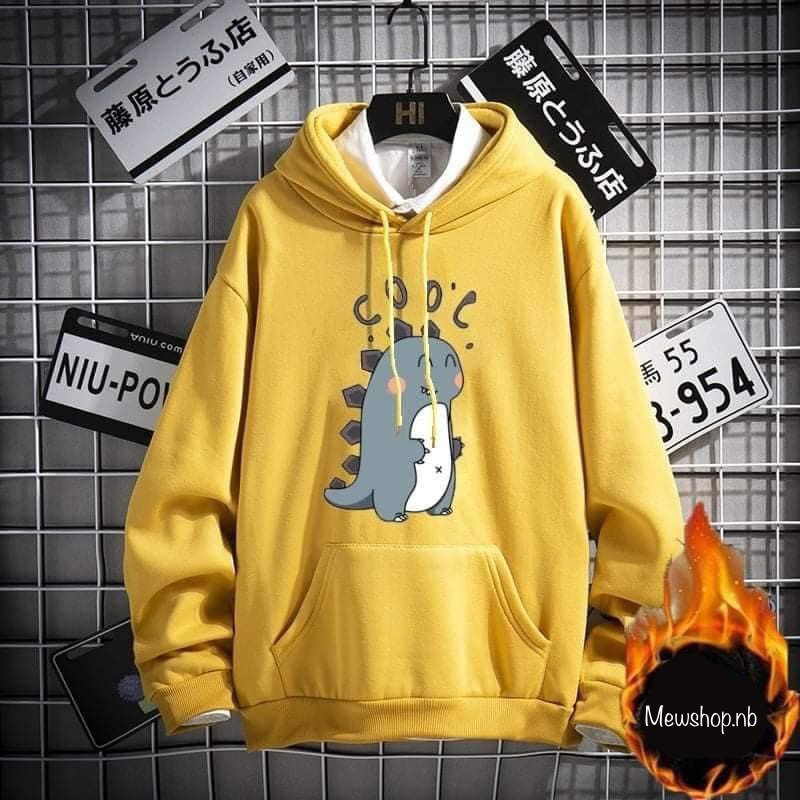 Áo hoodie unisex form rộng, hoodie unisex form rộng dài có mũ unisex thời trang ulzzang - UNA03