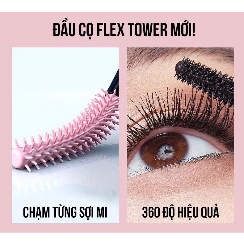 Mascara Làm Dài, Dày Và Cong Mi Chống Trôi Maybelline The Hyper Curl, Lash Sensational, Big Shot, Falsies Lash Lift