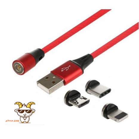 Cáp sạc nam châm CAFELE thế hệ mới 2019,lực hút siêu mạnh, sạc nhanh QC 3.0 micro USB, Iphone, USB Type C.