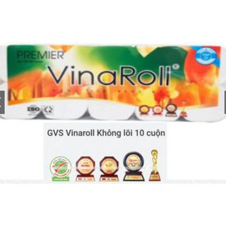 giấy vệ sinh vinaRoll ( 10 cuộn, không lõi)