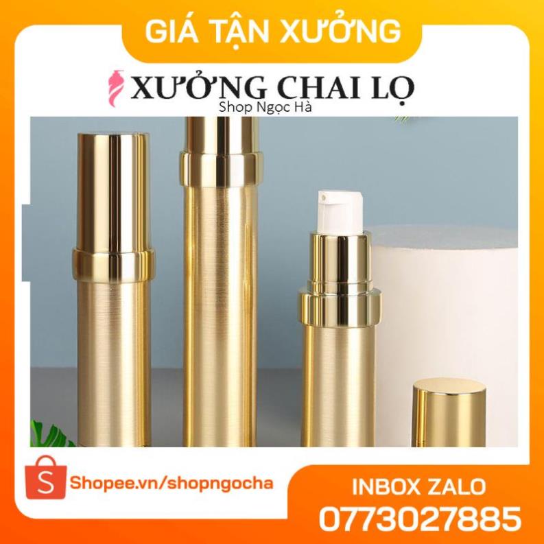 [20ml] Chai xịt giọt Hút chân không 20ml Thanh Lịch xi vàng chiết mỹ phẩm , phụ kiện du lịch