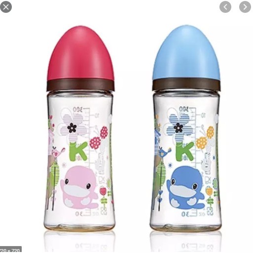 Bình sữa KUKU cổ rộng cho bé bằng nhựa ppsu - 300ml KU5857
