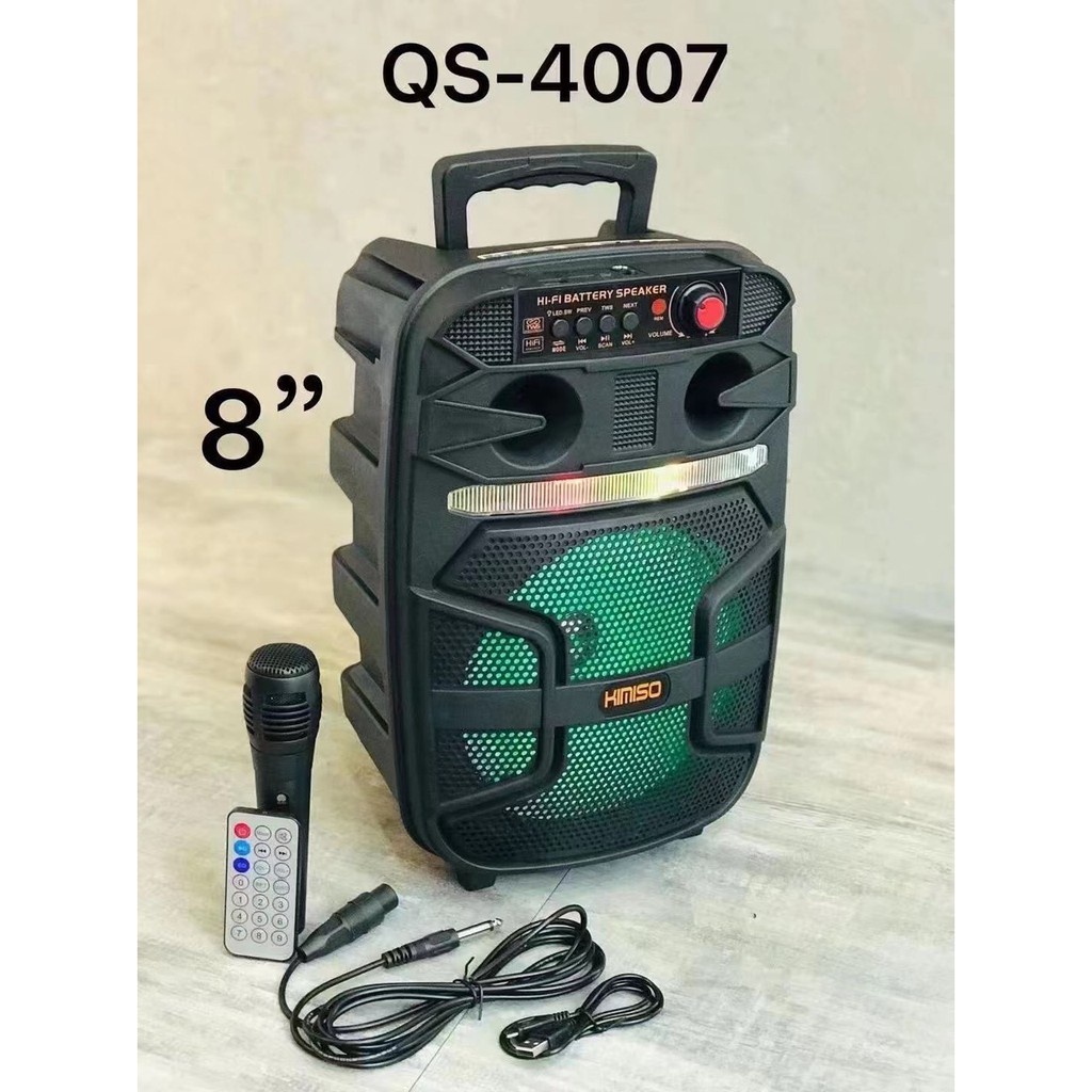 Loa kéo xách tay Bluetooth Karaoke KIMISO QS-4007  bền rẻ đẹp gọn nhẹ