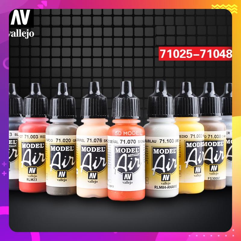 Sơn gốc nước cho Airbrush 71025-71048 Vallejo model air Tây Ban Nha - Sơn Mô Hình