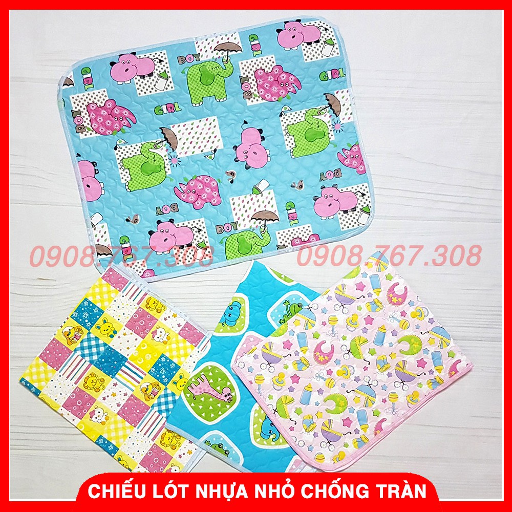 Chiếu Lót Nhựa Nhỏ Chống Tràn Cho Bé Sơ Sinh - Kích Thước 40x50cm - BTT00540