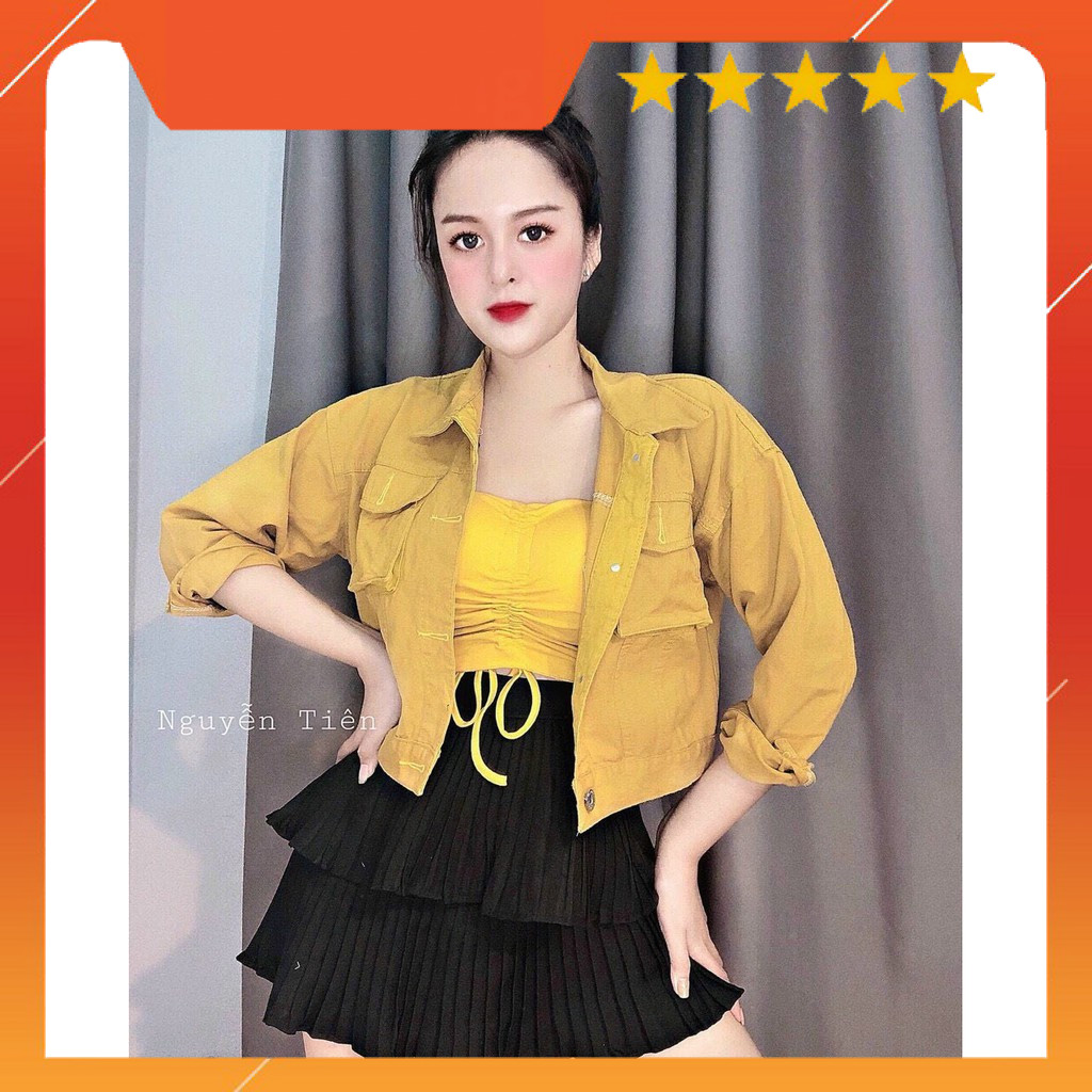 [HOT] Áo khoác kaki túi hộp chất vải dày dặn- loại 1- siêu đẹp - SẴN HÀNG