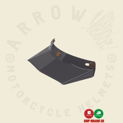Mái che gắn mũ bảo hiểm Raw Triple, mái che cao cấp chính hãng - Arrowshop.vn