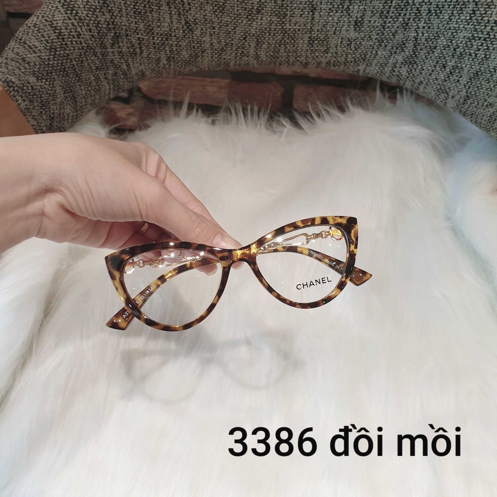 Gọng kính cận mắt mèo càng kim loại, kính mắt mèo thời trang tuổi teen nữ 3386 | BigBuy360 - bigbuy360.vn