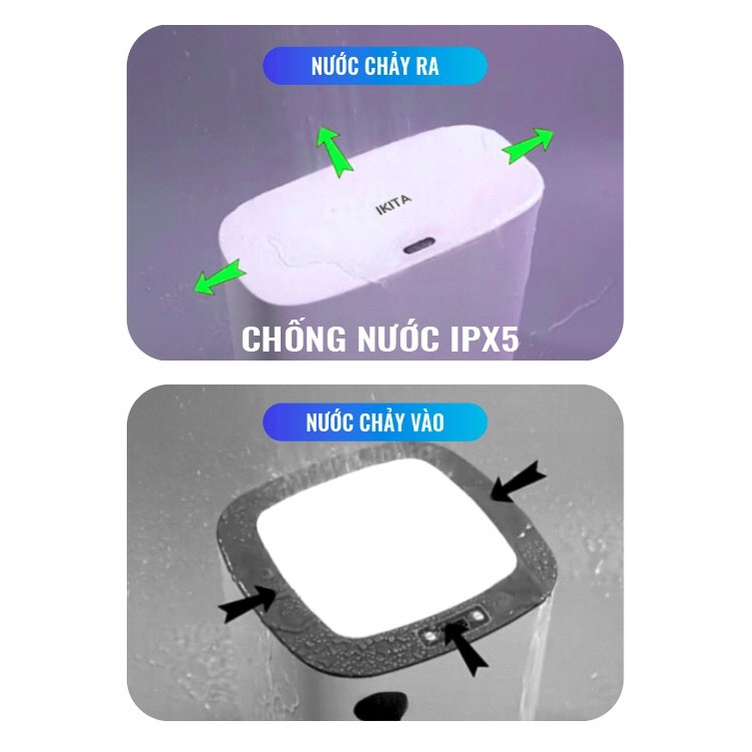 Thùng rác thông minh IKITA đa chức năng khử khuẩn, thiết kế tối giản thân thiện phù hợp mọi không gian sống hiện đại