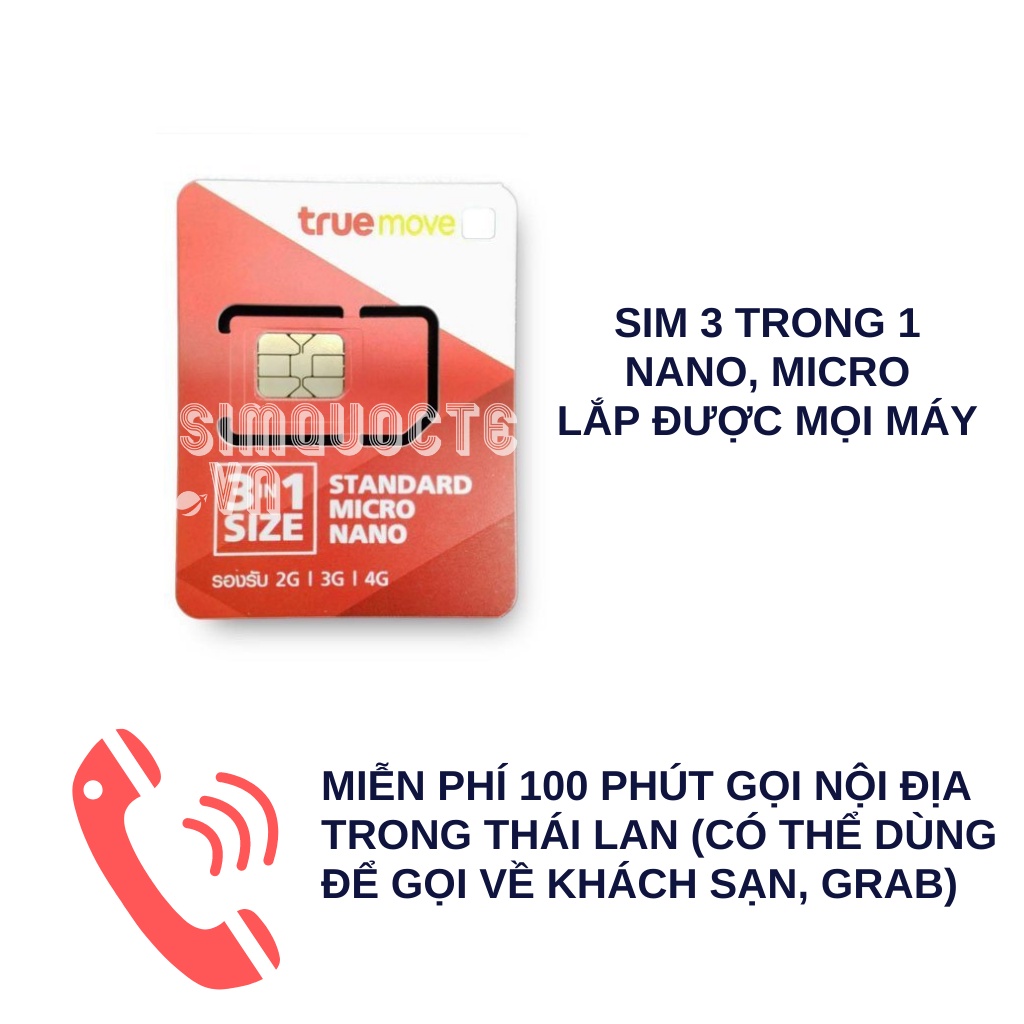 Sim du lịch Thái Lan Truemove CMlink 15GB trong 16 ngày lắp là dùng được luôn