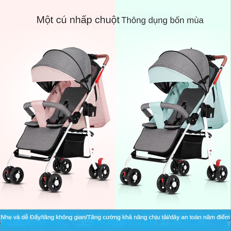 Xe Đẩy Gấp Gọn Cao Cấp  Xe đẩy 1 chiều cao cấp aluminium siêu bền và nhẹ gấp gọn cho bé từ sơ sinh