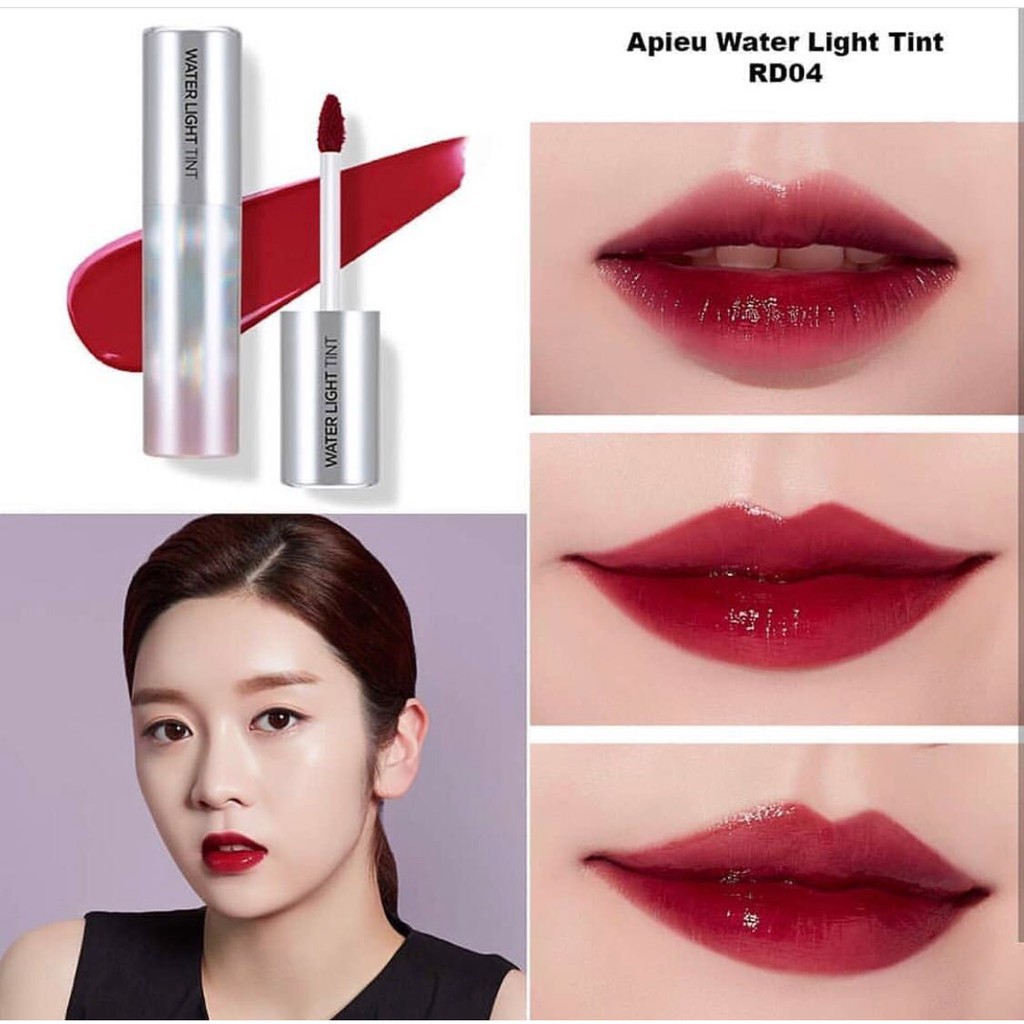 A'PIEU - Son Apieu Water Light Tint vỏ bạc dupe YSL - RD04