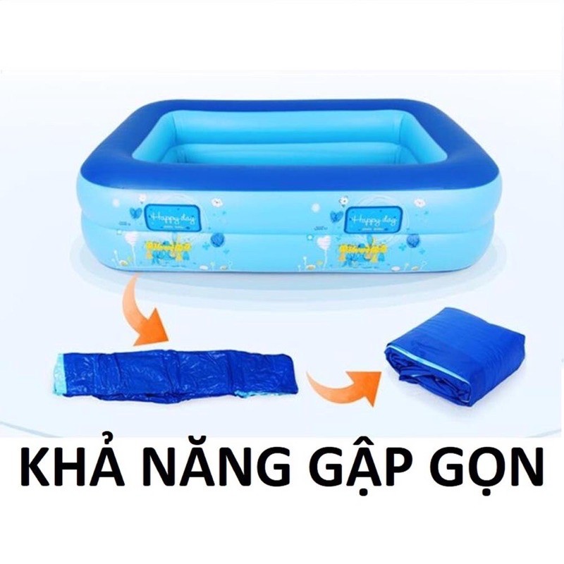 bể phao bơi chữ Nhật cho bé m2/m5/m8/2,1m