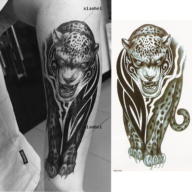 Hình xăm dán TATOO hình cọp (hổ) size vừa