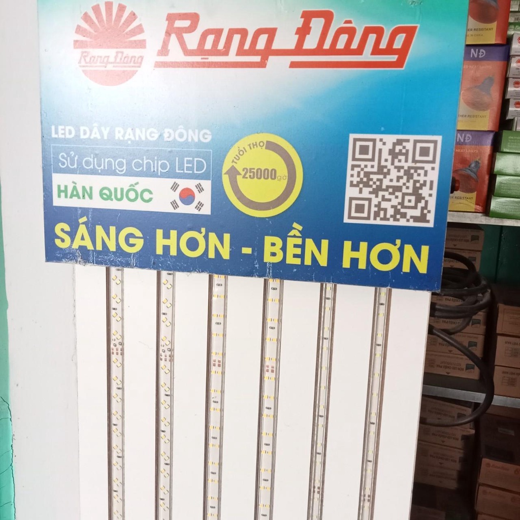 Led dây hắt trần quấn cây trang trí Rạng Đông 7W - Hàng Chính Hãng nhựa bền màu không ố cam kết hài lòng