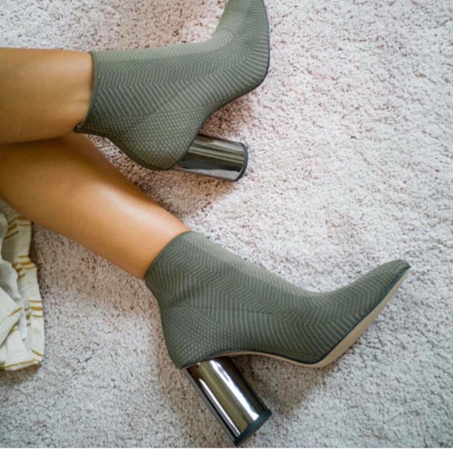 Boots zara xanh rêu xuất xịn