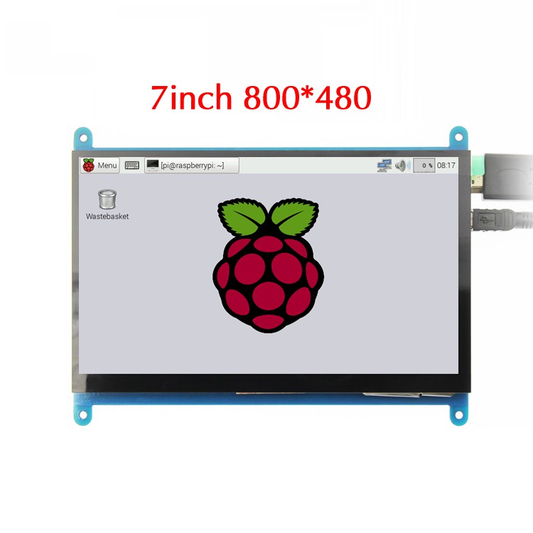 Màn Hình Lcd 7 Inch Cho Raspberry Pi Ips Raspberry Pie Ultra Clear Film 1024x600 800x480