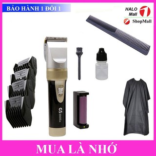 Tăng Đơ Cắt Tóc Nam Chuyên Nghiệp G5 TẶNG Lược + Áo Choàng Cắt Tóc Tiện Dụng