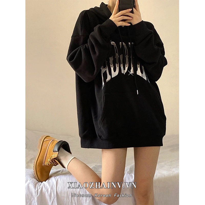 Áo khoác tay dài dáng rộng phong cách hiphop thời trang cho nữ | BigBuy360 - bigbuy360.vn