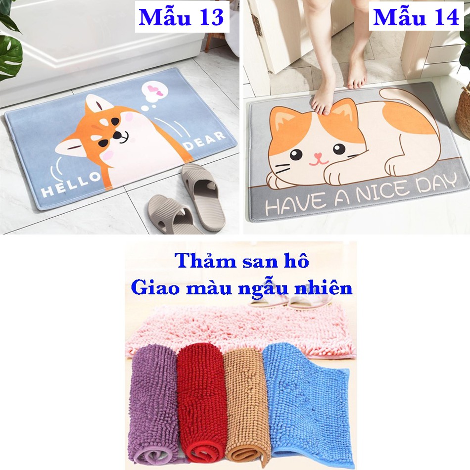 [FREESHIP❤️] THẢM LAU CHÂN 3D CHỐNG TRƠN TRƯỢT 40x60CM