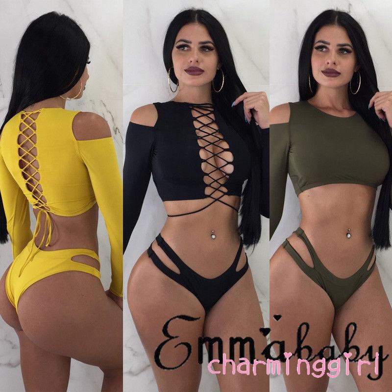 Set bikini 2 mảnh có đệm lót nâng ngực thời trang đi biển cho nữ | BigBuy360 - bigbuy360.vn