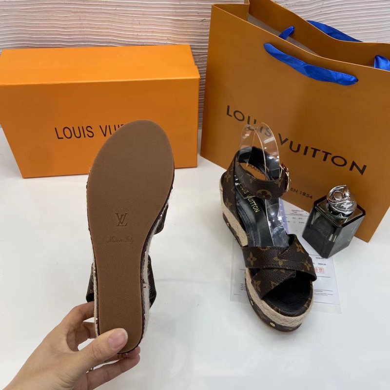 Sandal spsl đế xuồng cói quai chéo fullbox