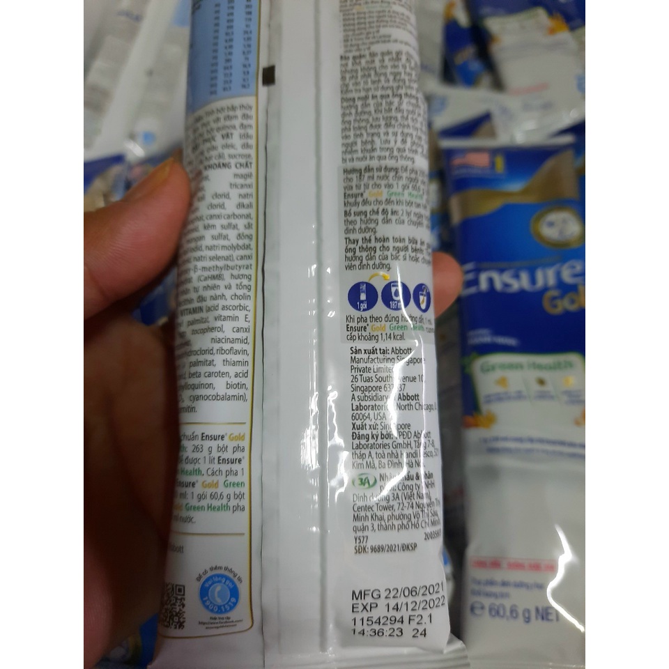 100 gói ensure vị vani/ cà phê/Hạnh Nhân