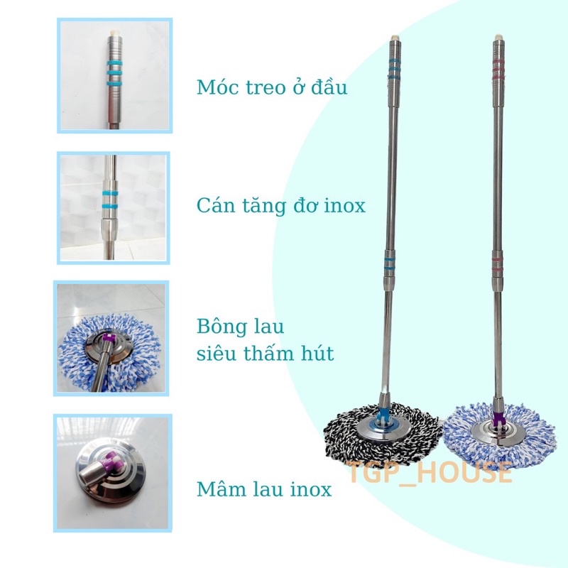 Cây lau nhà 360 độ cao cấp