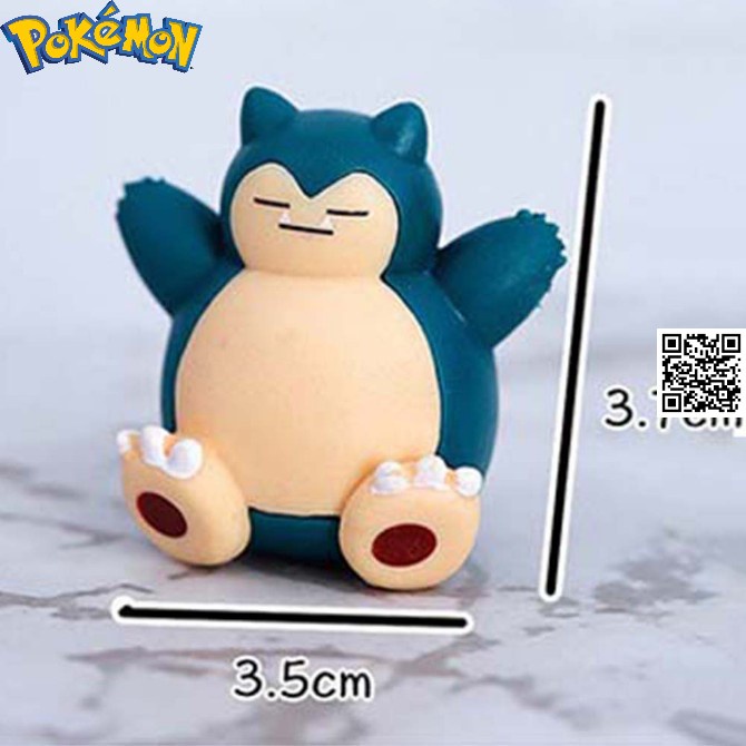1700 Mô hình gấu Snorlax kabigon anime Pokemon nhiều tư thế chính hãng có mã Nitendo