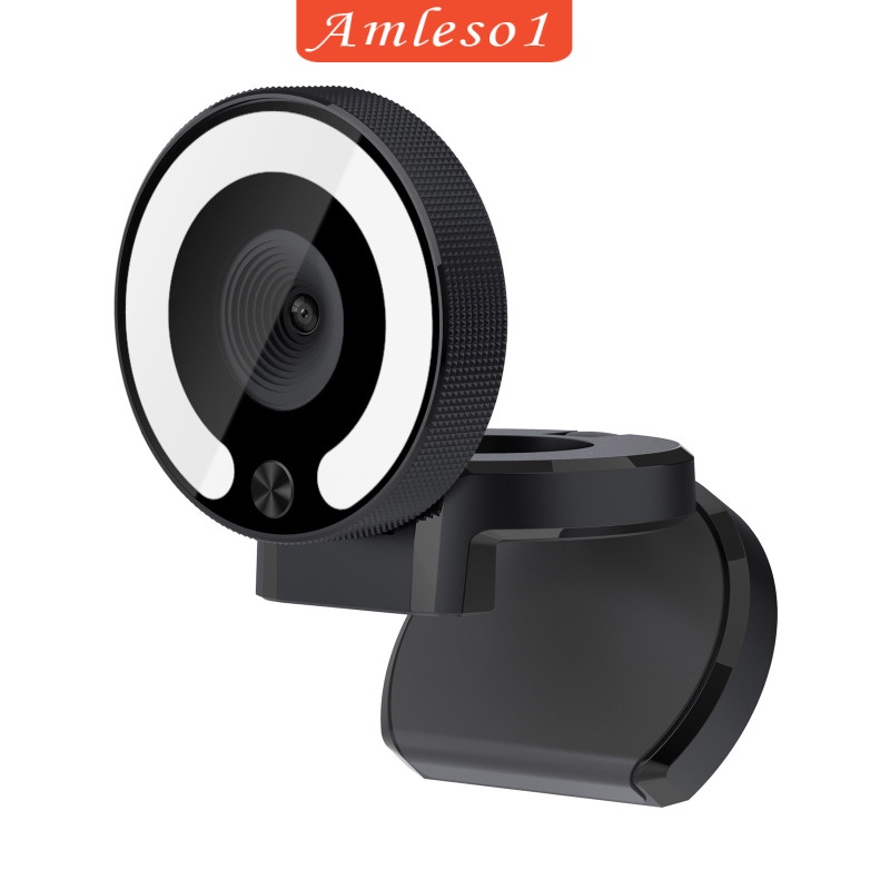 Webcam Amleso1 1080p Có Đèn Led Cho Laptop / Máy Tính Để Bàn