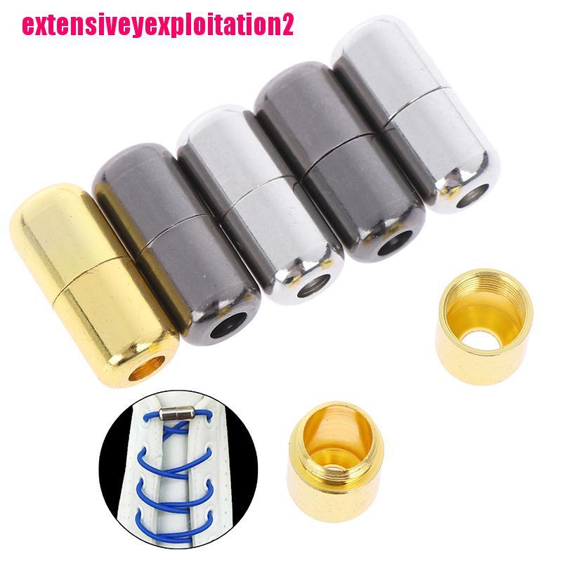 Set 2 Khóa Dây Giày Phẳng Không Cần Buộc Tiện Lợi