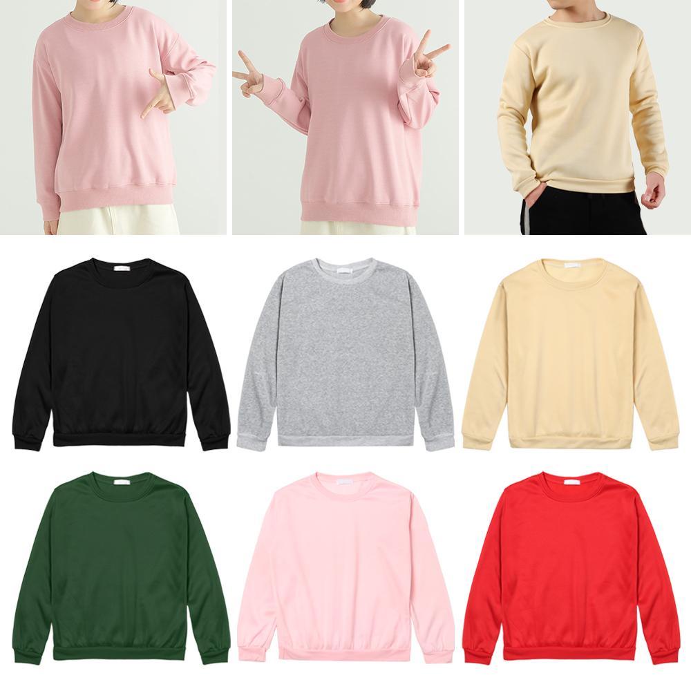 Áo Sweater Màu Trơn Phong Cách Hip Hop Cá Tính Thời Trang Thu Đông