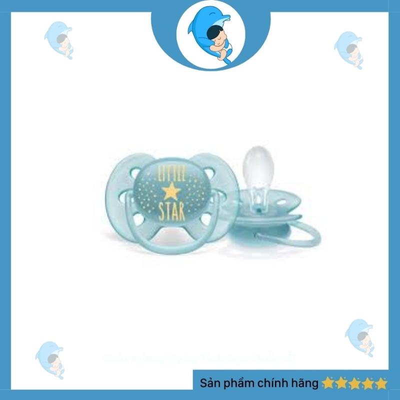 Ti Giả Ti Ngậm Chỉnh Nha Đầu Dẹt Siêu Mềm Avent Ultra Soft Chính Hãng An Toàn Cho Bé 6-18m