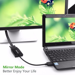Cáp chuyển đổi HDMI sang VGA + 3.5mm Audio + nguồn micro USB dài 15CM UGREEN MM102 40233 bảo hành 18 tháng