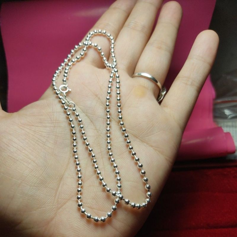 DÂY CHUYỀN BI BẠC TA NỮ