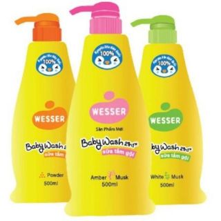 Sữa tắm gội wesser 2 in 1 500ml