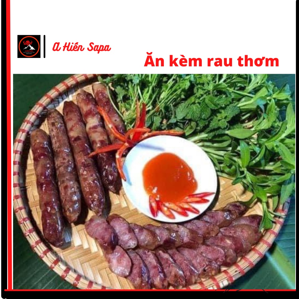 Lạp xưởng gác bếp Sapa gói 100gr loại đặc biệt dùng thử, nhiều nạc, ăn thơm bùi, ăn trực tiếp hoặc xào rau rất ngon.
