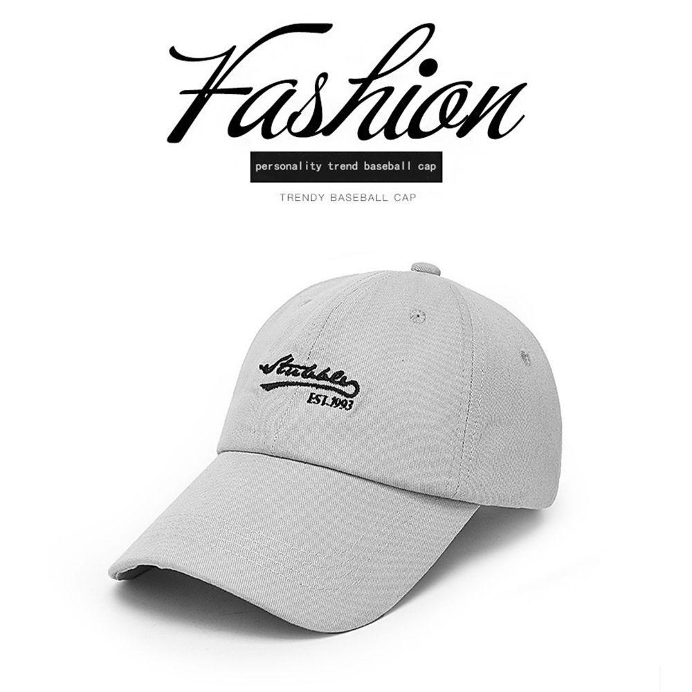 QQMALL Mũ Lưỡi Trai Chất Liệu Cotton Thiết Kế Đơn Giản Phong Cách Hàn Quốc Thời Trang Cho Nam Và Nữ
