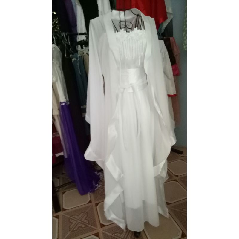(Hàng sẵn) hán phục cổ trang trắng tiểu long nữ sale