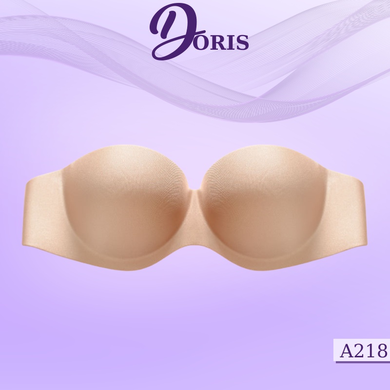 Áo Ngực Nâng Ngực Đúc Su Không Gọng Cúp Ngang Tạo Khe Siêu Quyến Rũ Doris - A218