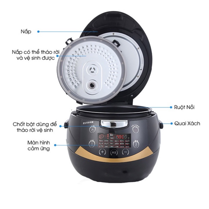 Nồi Nấu Trân Châu FEST 5L Tự Động Hoàn Toàn 100%