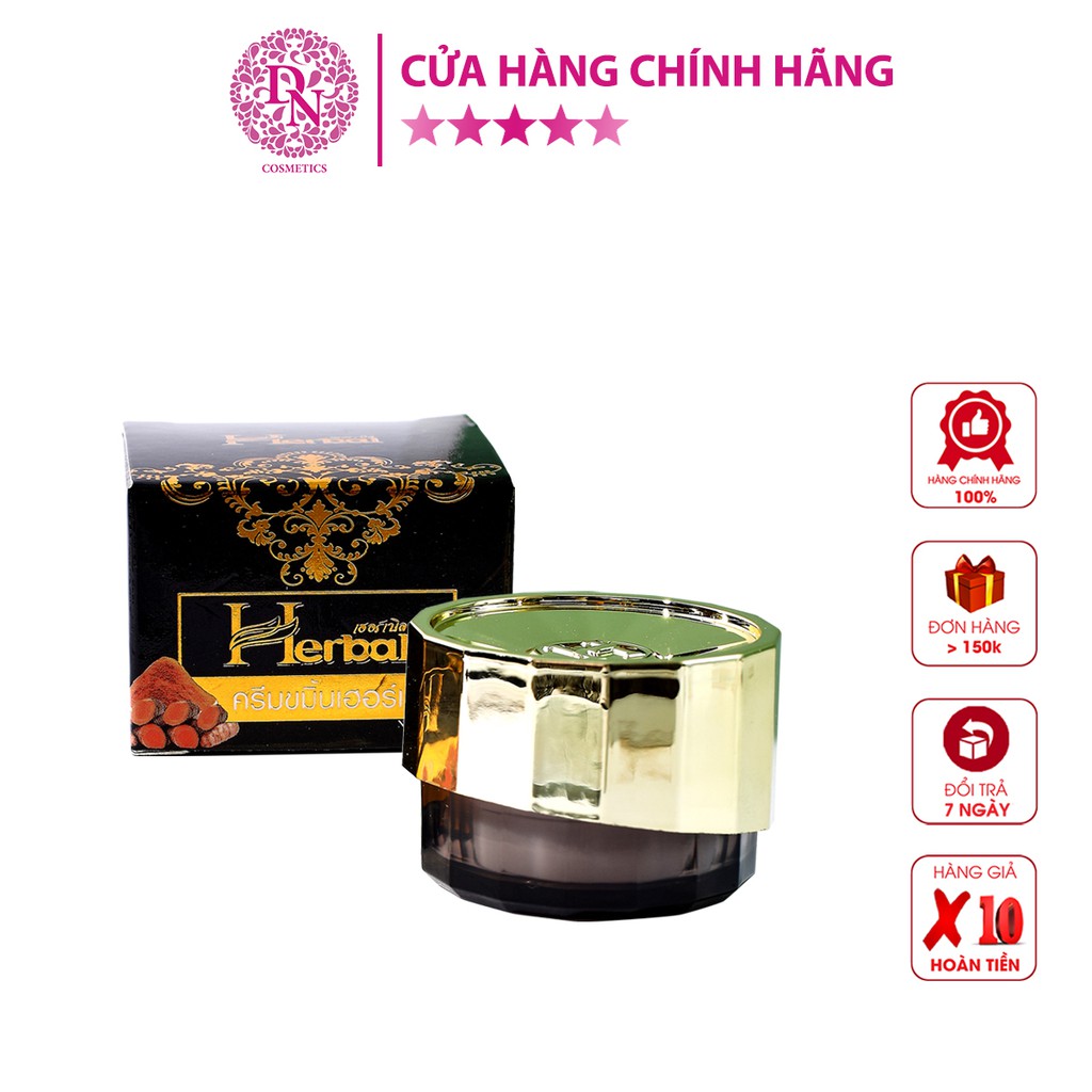 Kem Nghệ Giảm Thâm Dưỡng Trắng Turmeric Herbal Cream Thái Lan 5g