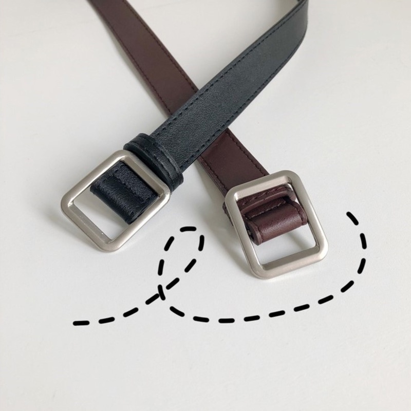 Thắt Lưng Khóa Vuông Phong Cách Hàn Quốc Thời Trang Đơn Giản 19614