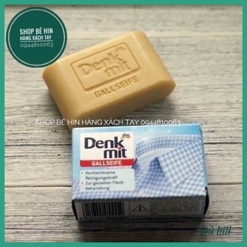 Xà phòng giặt cổ áo Denkmit Đức, xà bông tẩy trắng cổ áo 100g